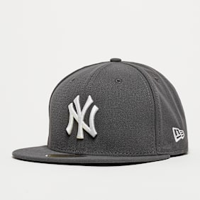 New Era Fitted-Cap 59Fifty Basic MLB New York Yankees grau