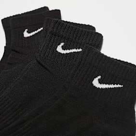 Nike 3 PACK - Everyday Cushioned Training Ankle Socks noir