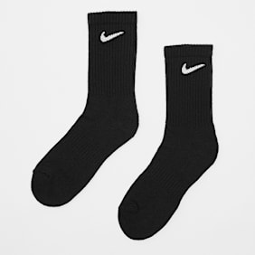 Nike 3 PACK - Everyday Cushioned Training Crew Socks crna