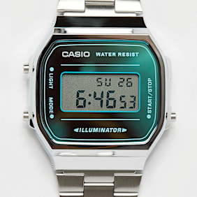 CASIO A168WEM-2EF zilver