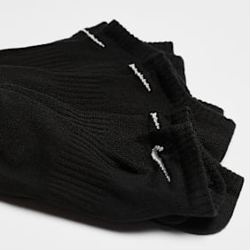 Nike 3 PACK - Everyday Lightweight Training No-Show Socks preto