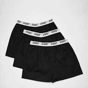 SNIPES 3 PACK - Woven Rubber noir