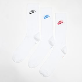 Nike 3 PACK - Sportswear Everyday Essential Crew Socks bianco