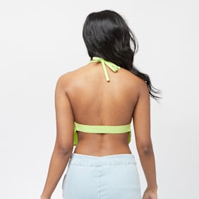 Karl Kani Small Signature Satin Top vert