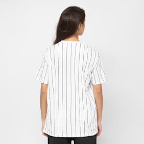 Karl Kani Small Signature Essential Pinstripe OS Tee weiß