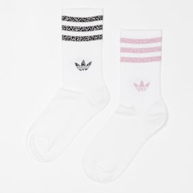 adidas Originals 2 PACK - Glitzer Crew Socken weiß