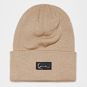 Karl Kani Small Signature Long Beanie beige