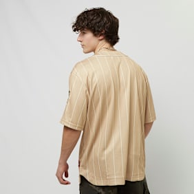 FUBU Varsity Multicolor Pinstripe Baseballjersey beige