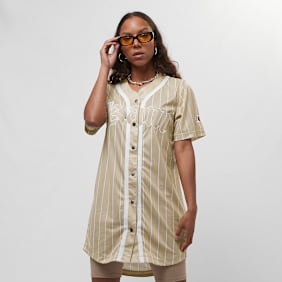 Karl Kani Woven Signature Old English Baseball Dress beige
