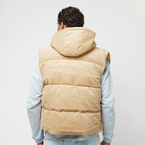 Karl Kani Rubber Signature Corduroy Puffer Vest beige