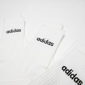 adidas Originals Skarpety Cushion Linear Crew (3 Pack) biały