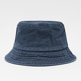 Karl Kani Small Signature Washed Bucket blau