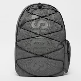 SNIPES Large Basic Logo Drawstring Skate Backpack grigio