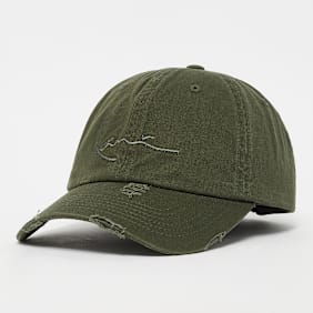 Karl Kani Signature Embro Damaged Washed Cap grün