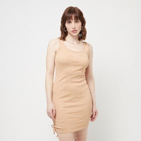 Karl Kani Small Signature Gathering Rib Dress beige