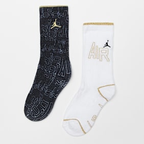 Jordan 2 PACK - Black & Gold Crew weiß