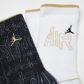 Jordan 2 PACK - Black & Gold Crew weiß