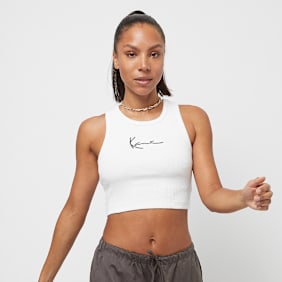 Karl Kani Small Signature Essential Racer Rib Top weiß