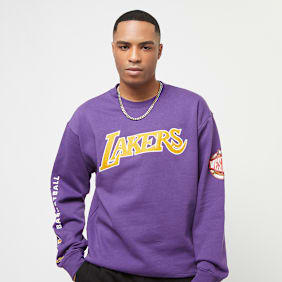 Mitchell & Ness NBA There and Back Fleece Crew Los Angeles Lakers ljubičasta