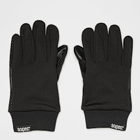 SNIPES Woven Flag Label Basic Logo Tech Fleece Gloves schwarz