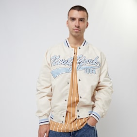 Karl Kani Varsity Bowling Jacket beige