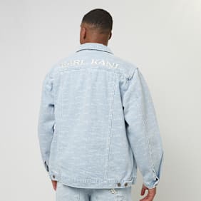 Karl Kani OG Denim Wavy Print Trucker Jacket niebieski