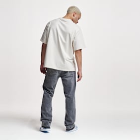 2Y STUDIOS Arun Open Hem Straight Jeans gris