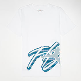 Jordan Junior Mesh Flight Tee blanc