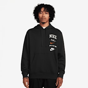 Nike   Club Fleece Hoodie Stack Graphics negro