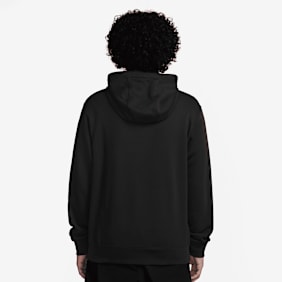 Nike Club Fleece Hoodie Stack Graphics schwarz