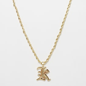 Karl Kani Old Englisch Charm Helix Chain goud