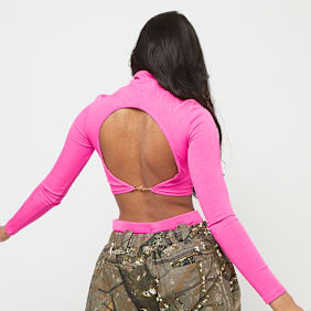 Sixth June Cut Out Top Metal Gold rosa 