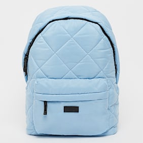 SNIPES Rubber Badge Basic Logo Diamond Quilted Backpack blu