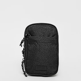 SNIPES Rubber Badge Basic Logo Jacquard Strap Small Sling Bag zwart
