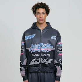 Low Lights Studios Motocross Zip Hoodie 2 grau