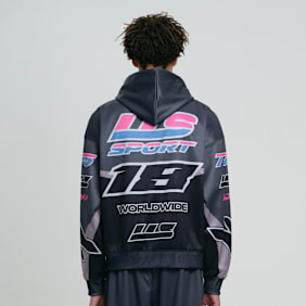 Low Lights Studios Motocross Zip Hoodie 2 gris