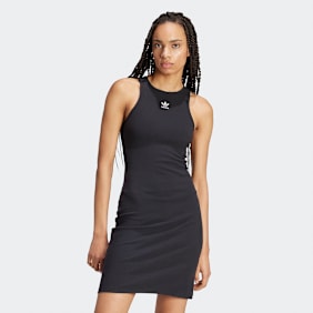 adidas Originals Essentials Rib Tank Dress zwart