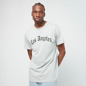 Mister Tee Los Angeles Wording Tee grau