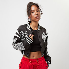 Smoke Rise Varsity Cropped Jacket multicolor