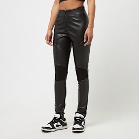Smoke Rise Racing Slim Polyurethan Pants zwart