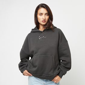 Karl Kani Small Signature Washed Oversized Hoodie grau