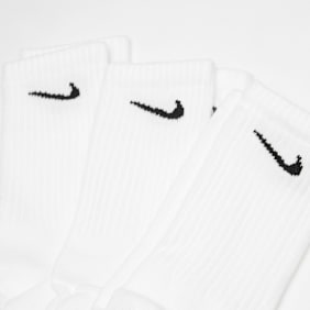 Nike 3 PACK - Everyday Cushion Crew Lightweight blanco