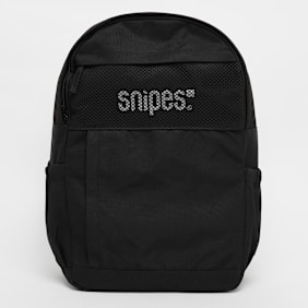 SNIPES Medium Basic Logo Mesh Multi Pocket Backpack noir