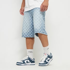 PEQUS Aether Monogram Denim Jorts blau