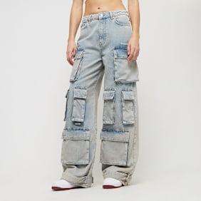 Pegador Celina High Waist Cargo Jeans bleu