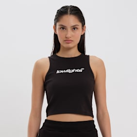 Low Lights Studios Basic Crop Top schwarz