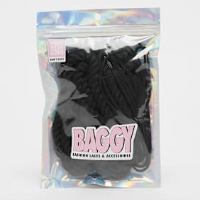 BAGGY ROPE LACES 10mm SET 100cm flex white crna