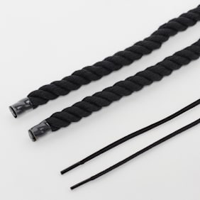 BAGGY Rope Laces 14mm Set 100cm preto