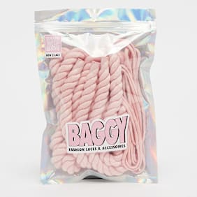 BAGGY ROPE LACES 10mm SET 140cm crystal rose roza