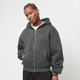 Karl Kani Autograph Heavy Sweat OS Ziphoodie cinzento